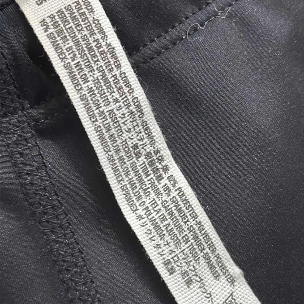 FP Movement Dale leggings Black Track Pants with Red and White Accents - Picture 3 of 9